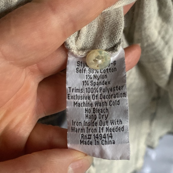 Johnny Was Workshop button down blouse. - Picture 8 of 9